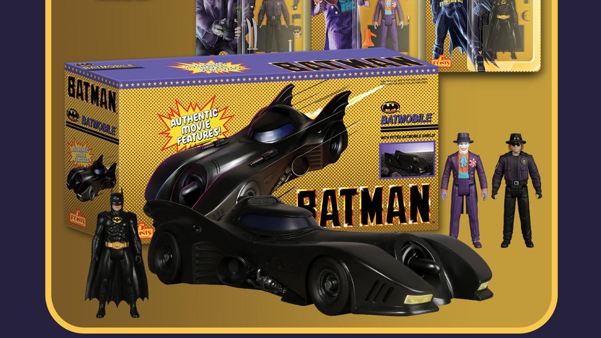 Batman 1989 Mezco 5 Points Collection Includes Figures and The Batmobile