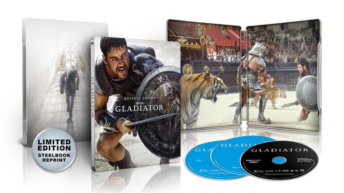 Ограниченное издание Gladiator в формате 4K Steelbook Blu-ray возвращается