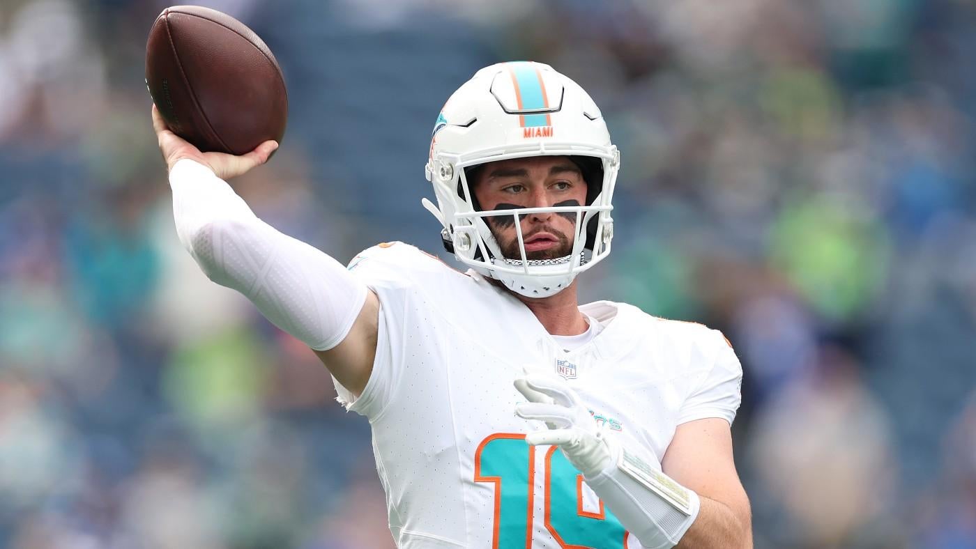 Dolphins QB injuries: Who's next up for Miami with Tua Tagovailoa on IR, Skylar Thompson battling rib issue