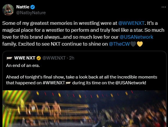 Суперзвезды WWE прощаются с NXT в США