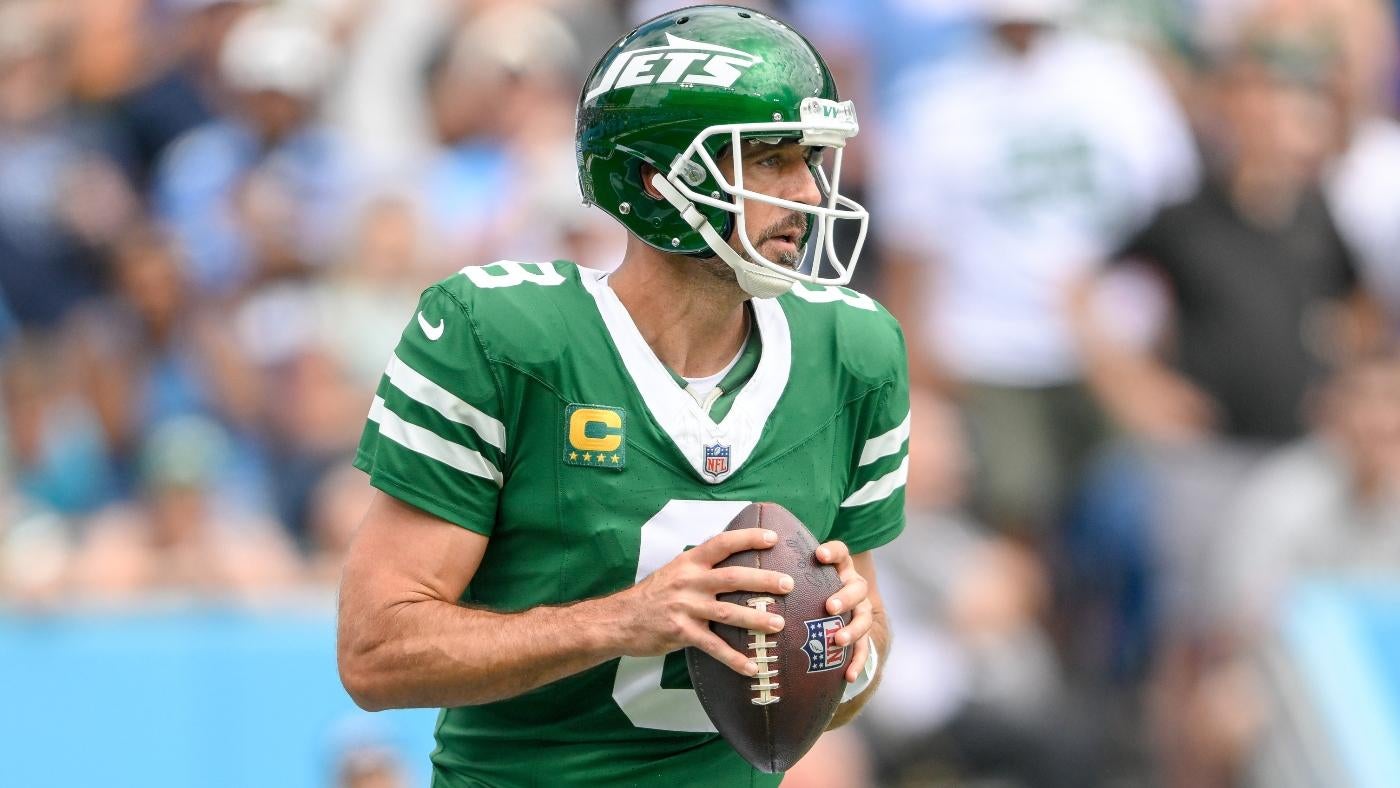 Jets' Aaron Rodgers will attempt to break a historic drought against the Bills on Monday night