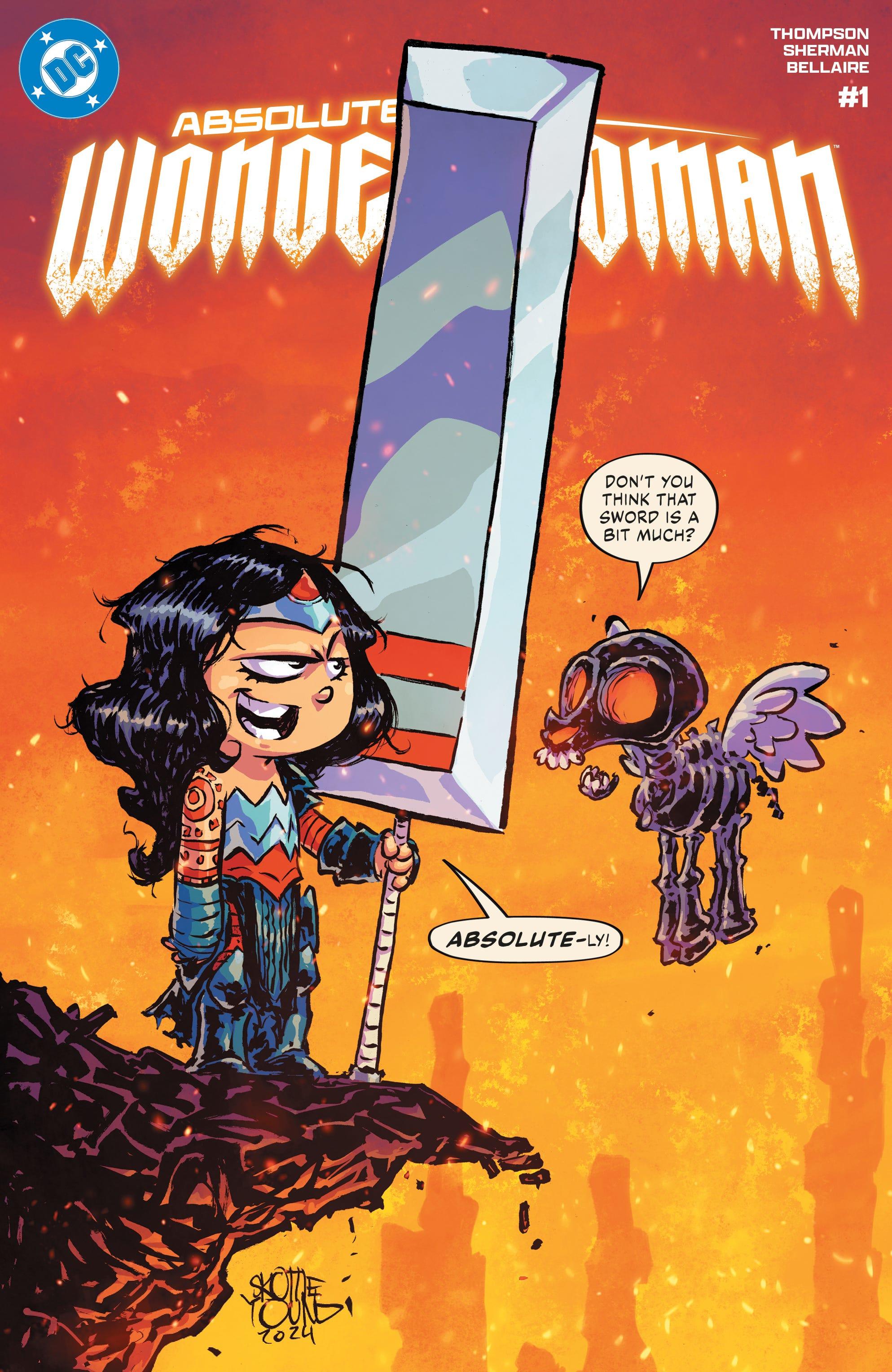 Skottie Young Reveals His Take on New Superman, Batman, Wonder Woman Costumes in Absolute DC Variants