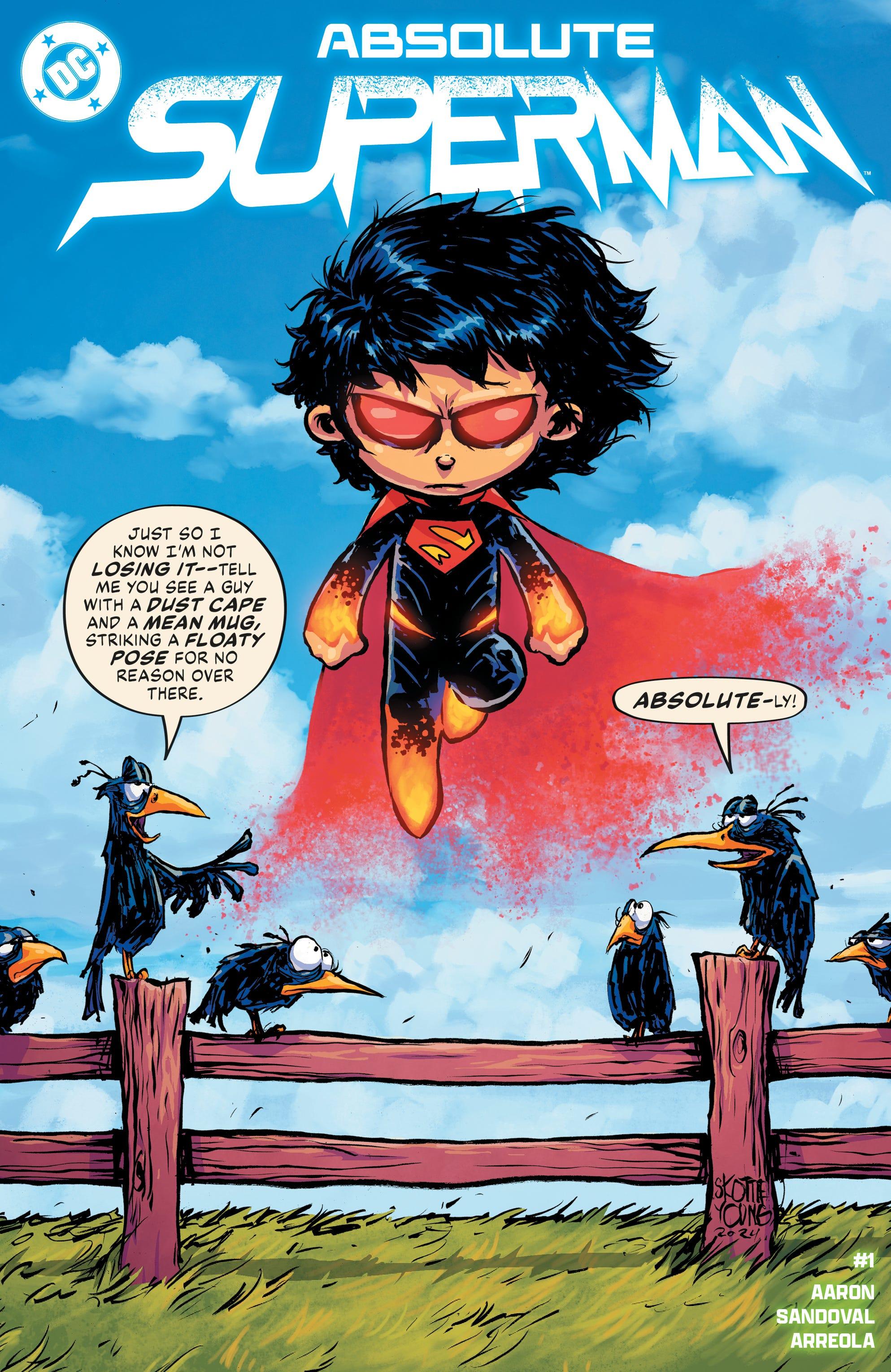 Skottie Young Reveals His Take on New Superman, Batman, Wonder Woman Costumes in Absolute DC Variants