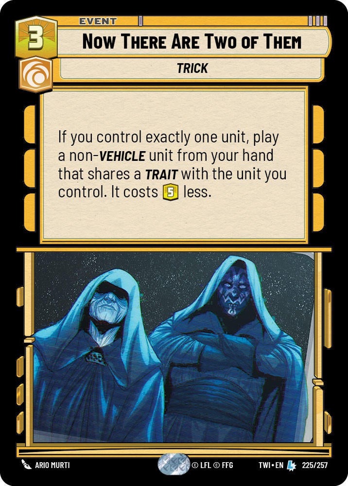 Star Wars Unlimited Reveals Two New Twilight of the Republic Cards (Exclusive)