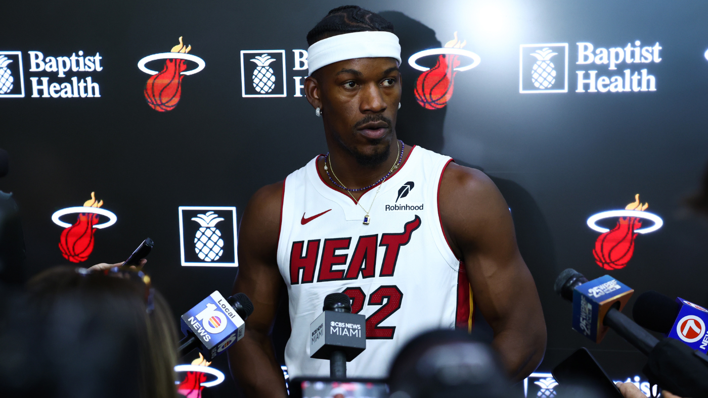 Jimmy Butler unveils arguably his most surprising Heat media day look yet