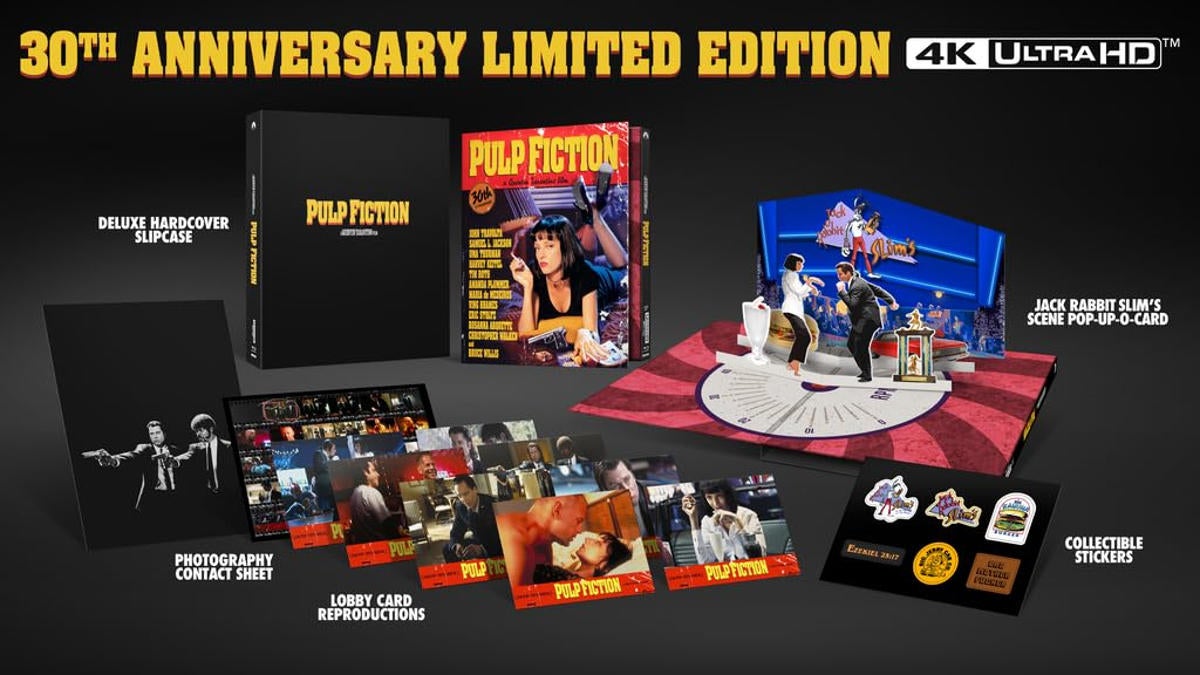 Pulp Fiction 30th Anniversary Collector's Edition 4K Blu-ray Drops As An Exclusive