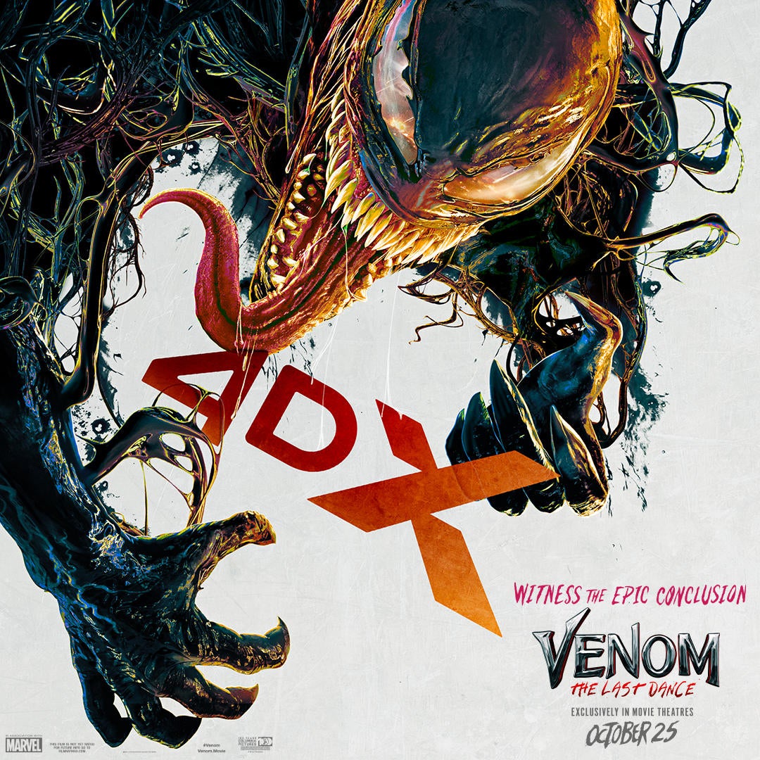 Venom: The Last Dance Unleashes a Monstrous 4DX Poster (Exclusive)