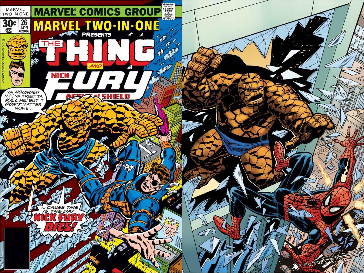 The Thing Clobbers the Marvel Universe on New Variant Covers