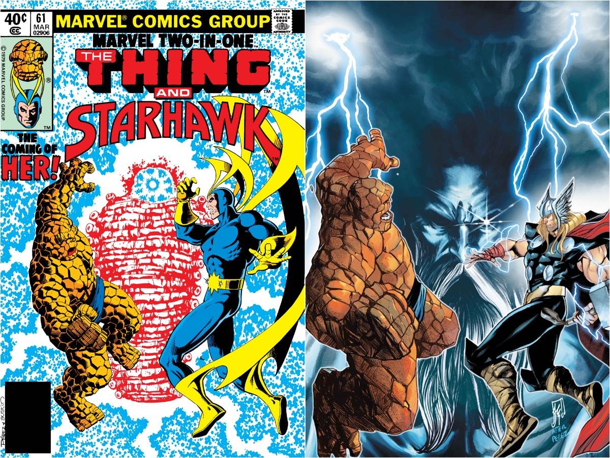 The Thing Clobbers the Marvel Universe on New Variant Covers