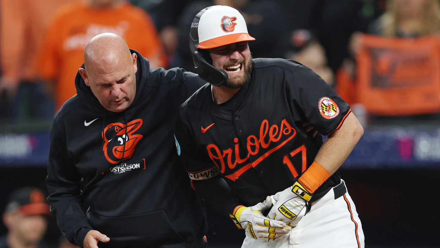 Orioles' Colton Cowser suffers broken hand after getting hit by pitch during Wild Card Series loss to Royals