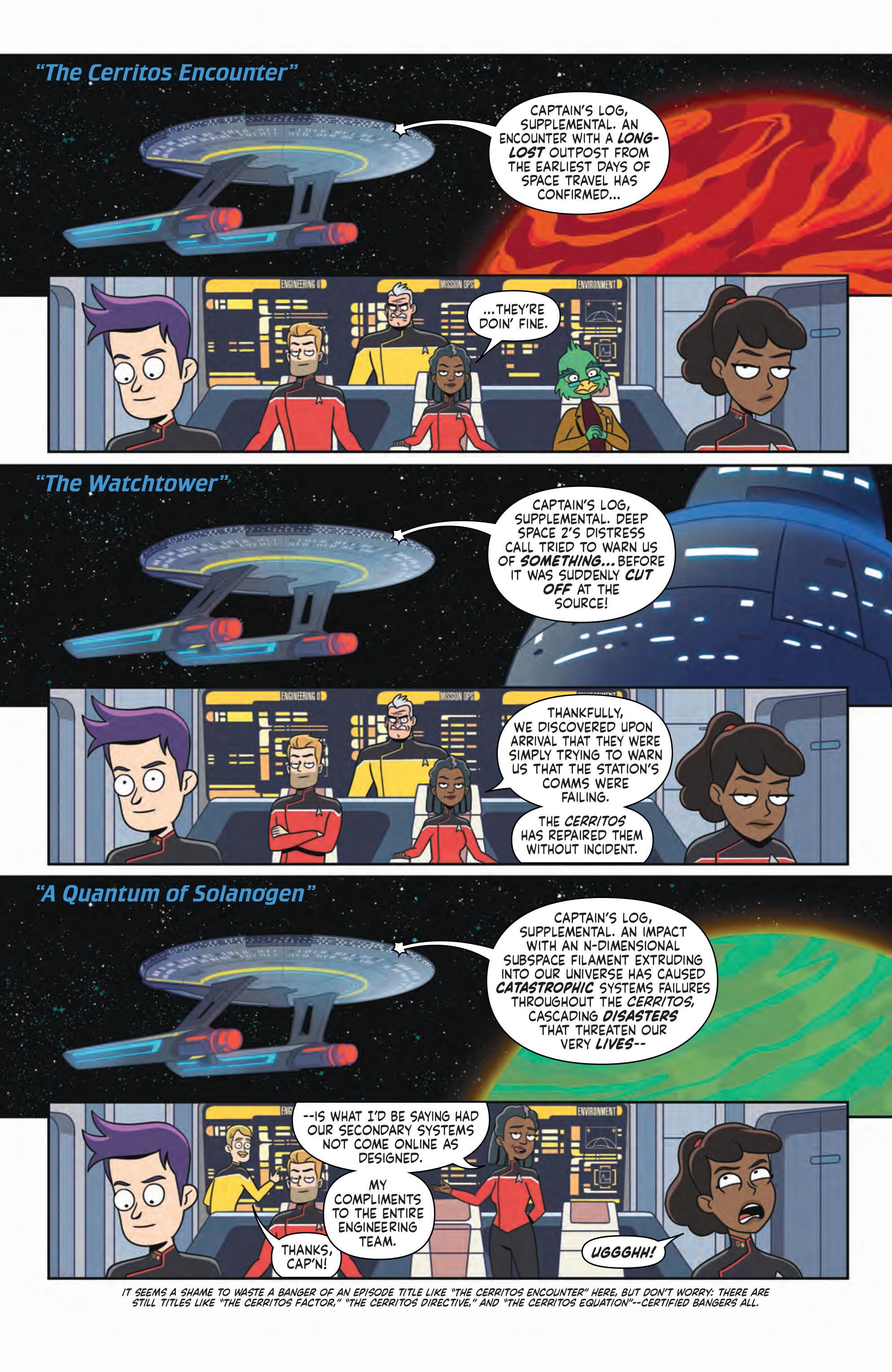 Star Trek: Lower Decks #1 Preview Reveals the Cerritos Crew's Next Mission