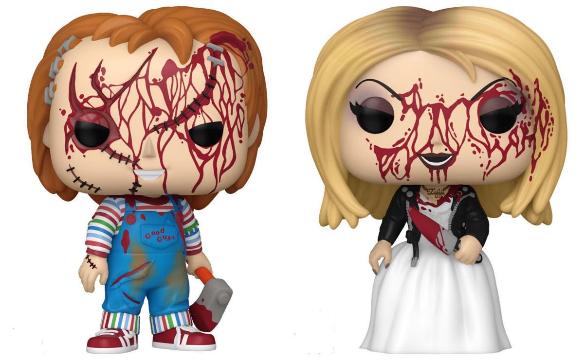 Chucky and Tiffany Funko Pops Get Bloody