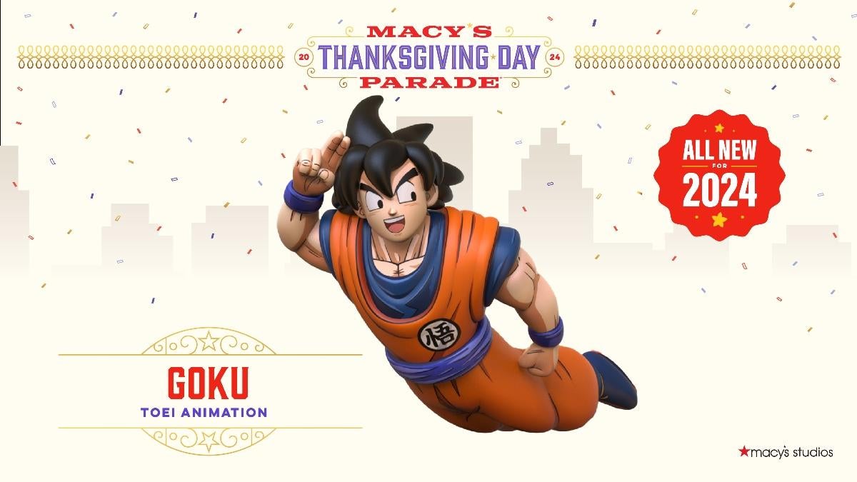 Dragon Ball получит новый воздушный шар Гоку на параде Macy's в честь Дня благодарения в этом году