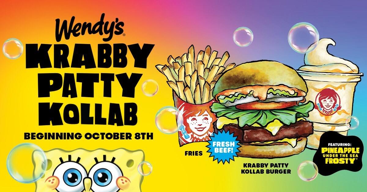 Wendy's SpongeBob Pop up Surfaces: How to Get the Krabby Patty Kollab Meal