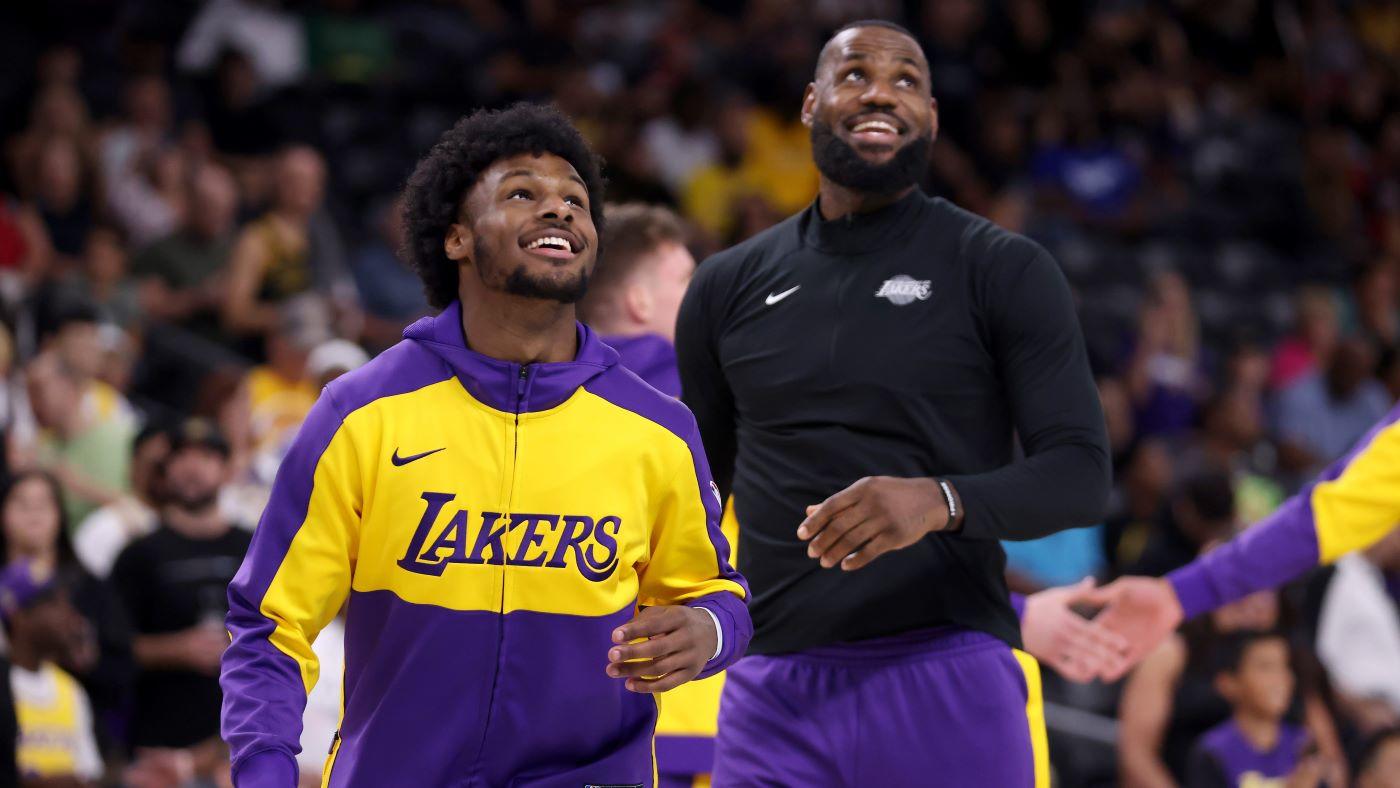 Bronny and LeBron James could make NBA history as soon as Lakers' opening night, per report