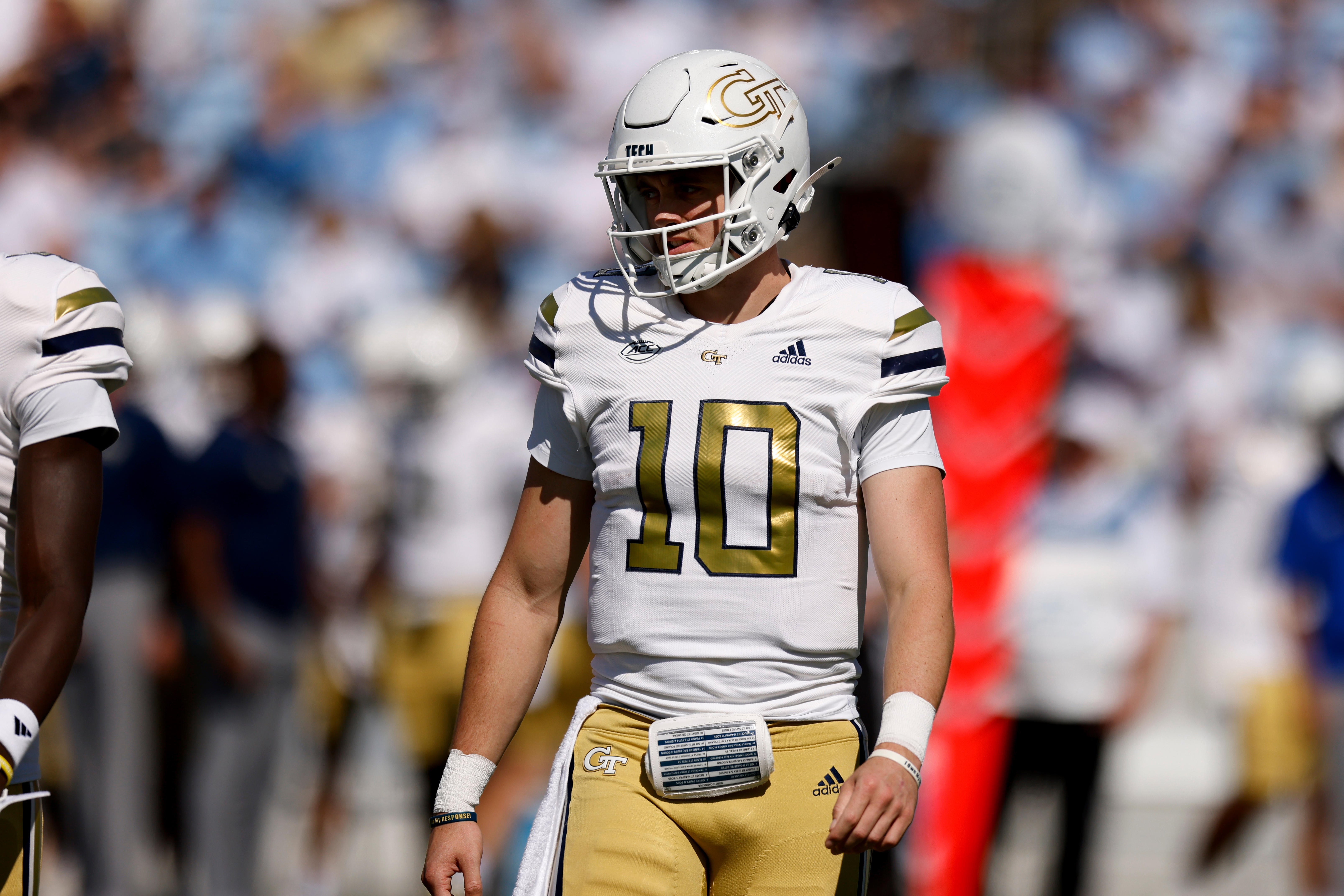 Tech QB Haynes King OUT vs Notre Dame Stream of NCAA Football