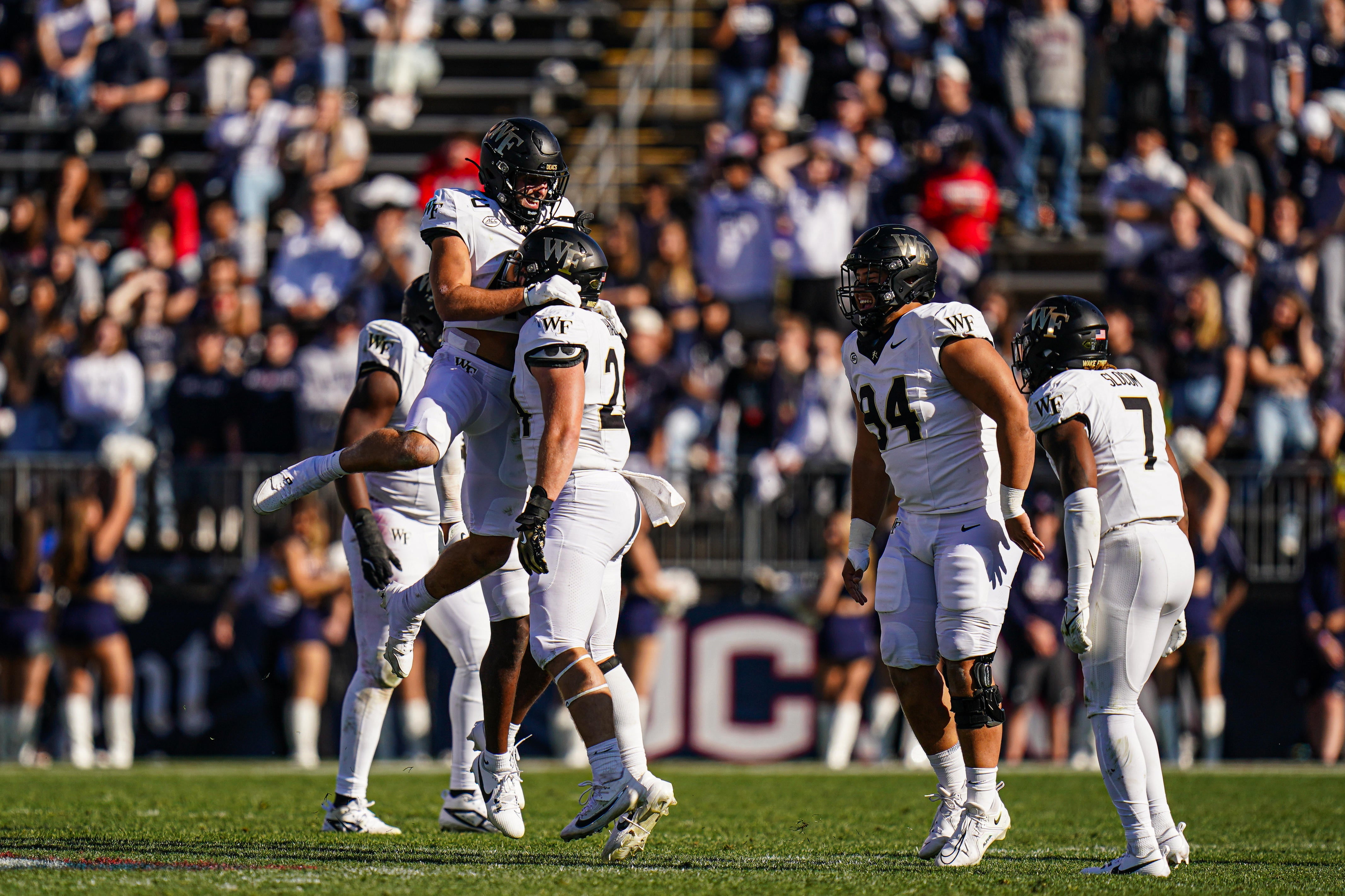 Highlights Wake Forest at UConn Stream of NCAA Football