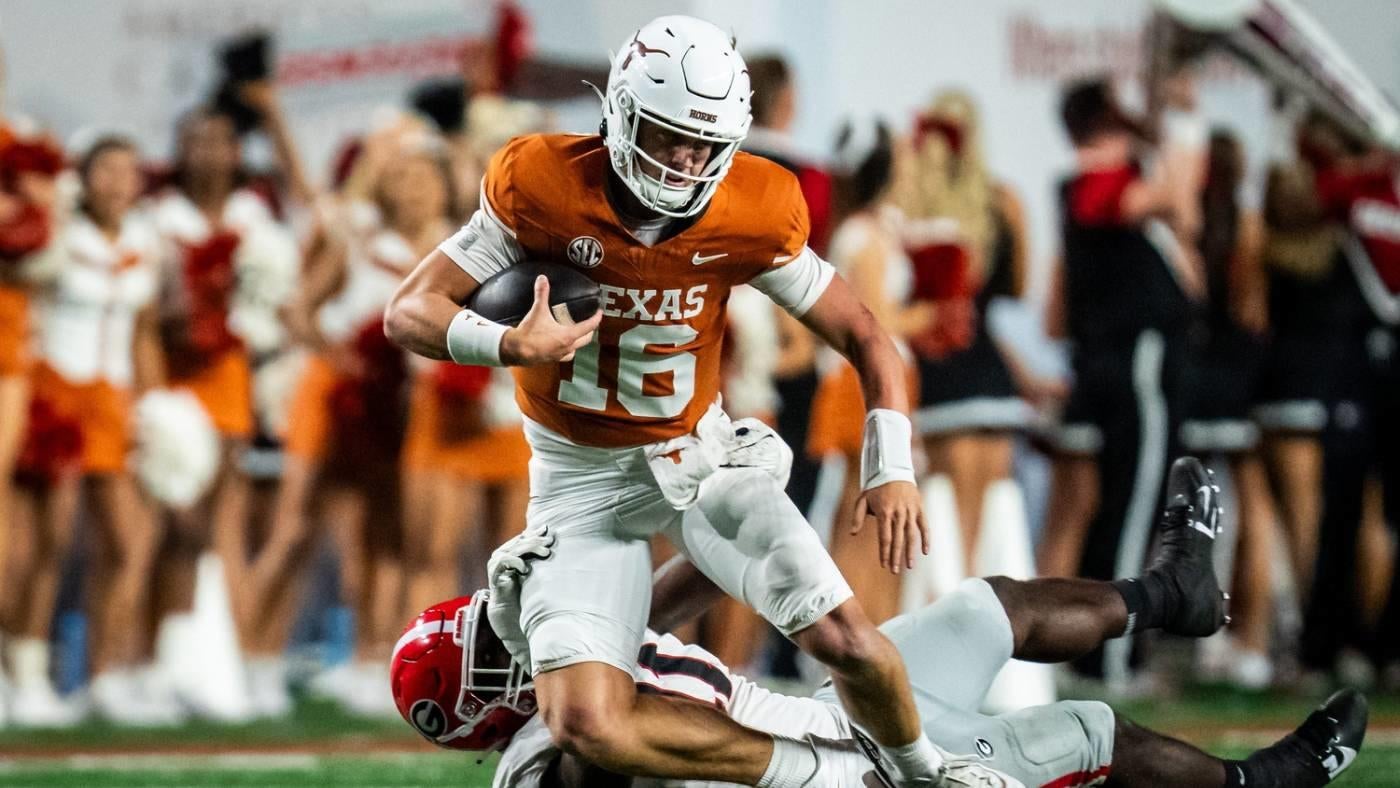 No. 1 Texas plays Arch Manning, switches back to Quinn Ewers in second half of loss to No. 5 Georgia