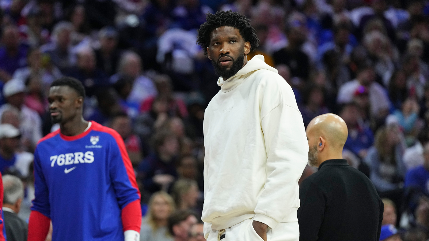 WATCH: Joel Embiid assessed postgame technical foul for waving towel in a game he didn't play in