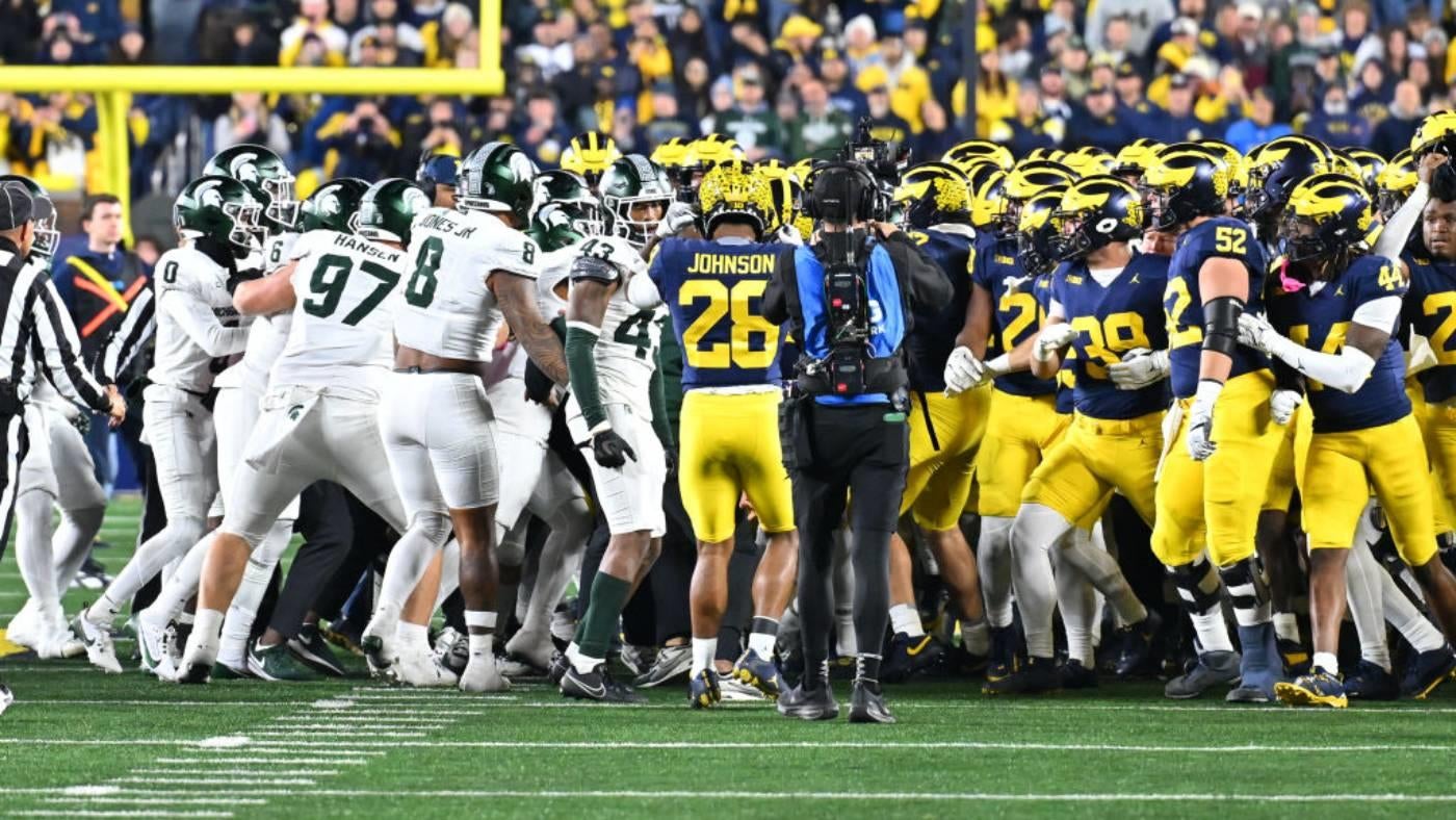 Big Ten says no 'further action will be taken' against players involved in Michigan-Michigan Stat fight