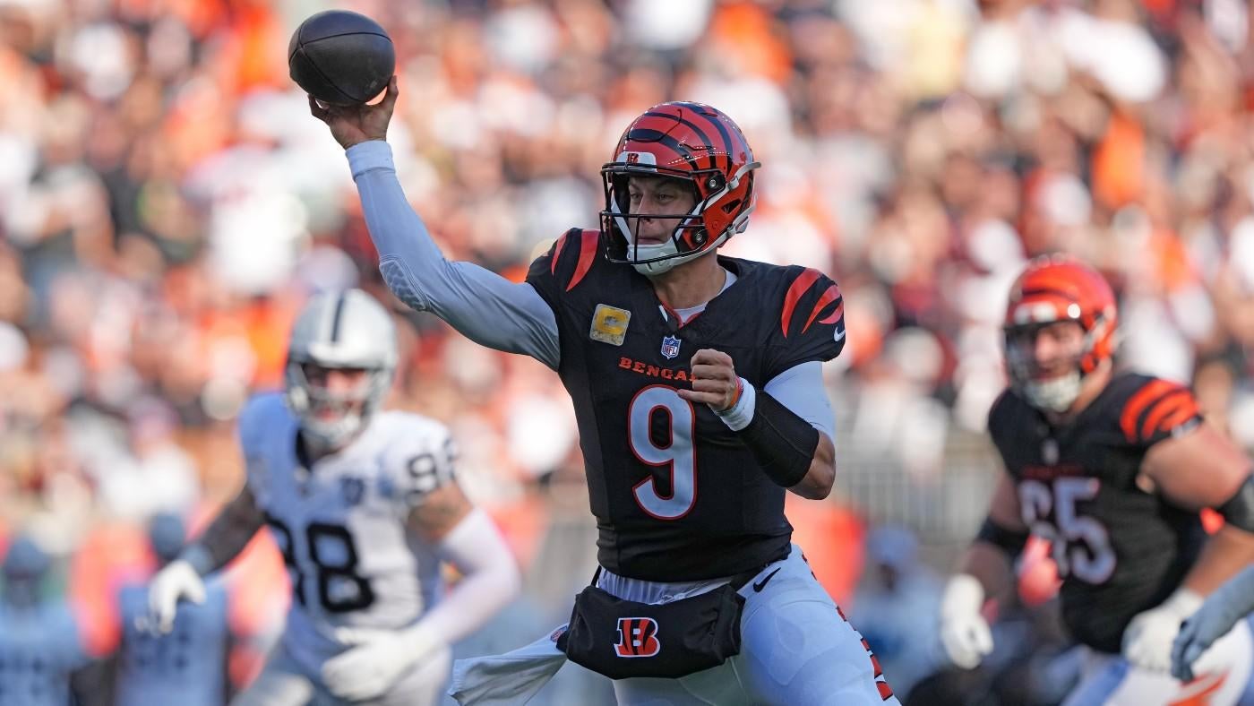 Joe Burrow not happy despite throwing five touchdowns in Bengals' rout of Raiders