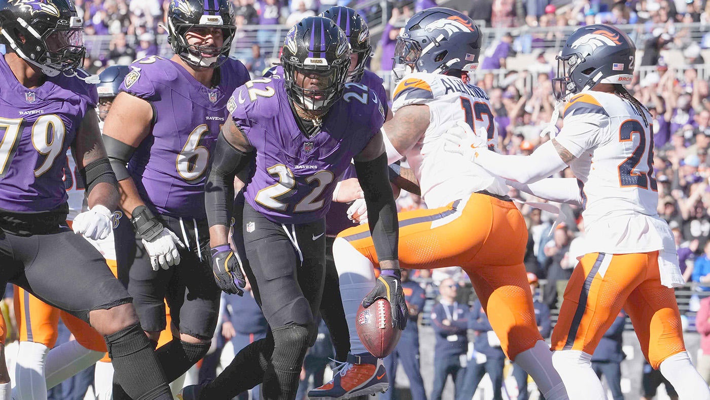 Ravens' Derrick Henry scores 100th career rushing TD vs. Broncos, surpasses 1,000 yards on ground this season