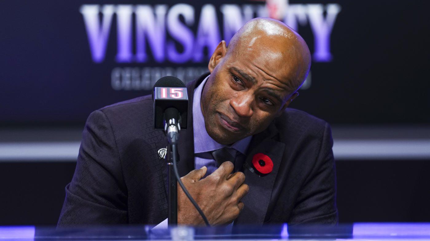 Vince Carter jersey retirement: Hall of Famer becomes first Raptors player to earn honor in emotional ceremony