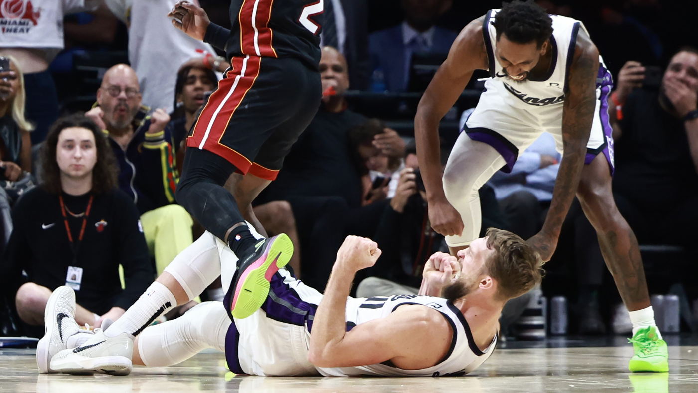 WATCH: Domantas Sabonis saves Kings with incredible offensive rebound and putback to stun Heat 111-110