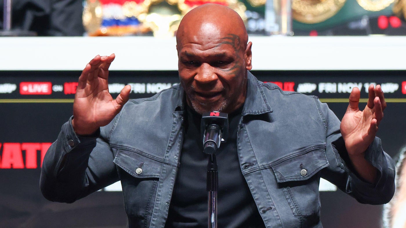 Mike Tyson vs. Jake Paul press conference: 'Iron Mike' says few words as Paul makes bets with other fighters