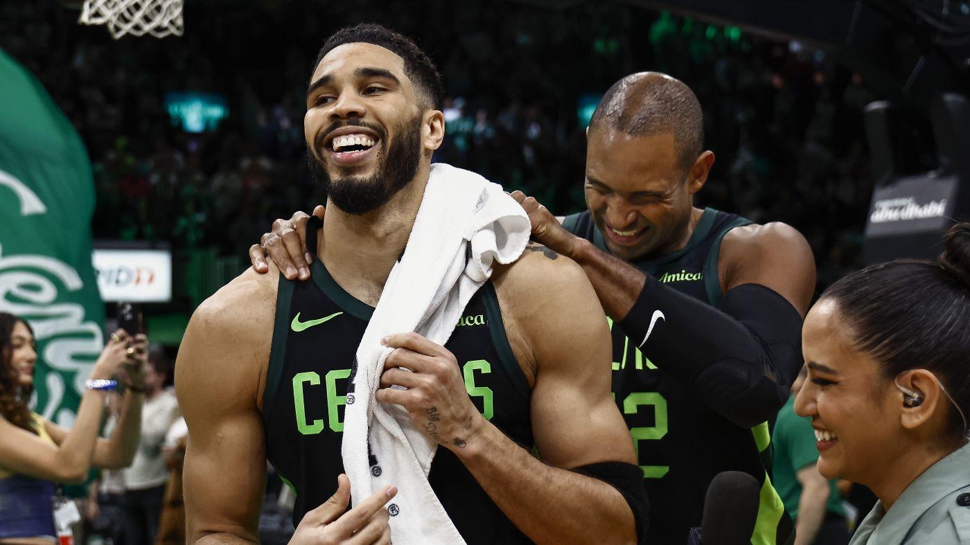 WATCH: Jayson Tatum redeems himself with stunning buzzer-beater to lift Celtics past Raptors in overtime