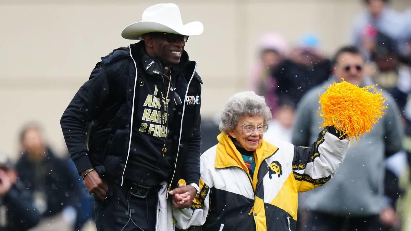 Colorado coach Deion Sanders honors 100-year-old Buffaloes superfan 'Miss Peggy' with her own apparel line