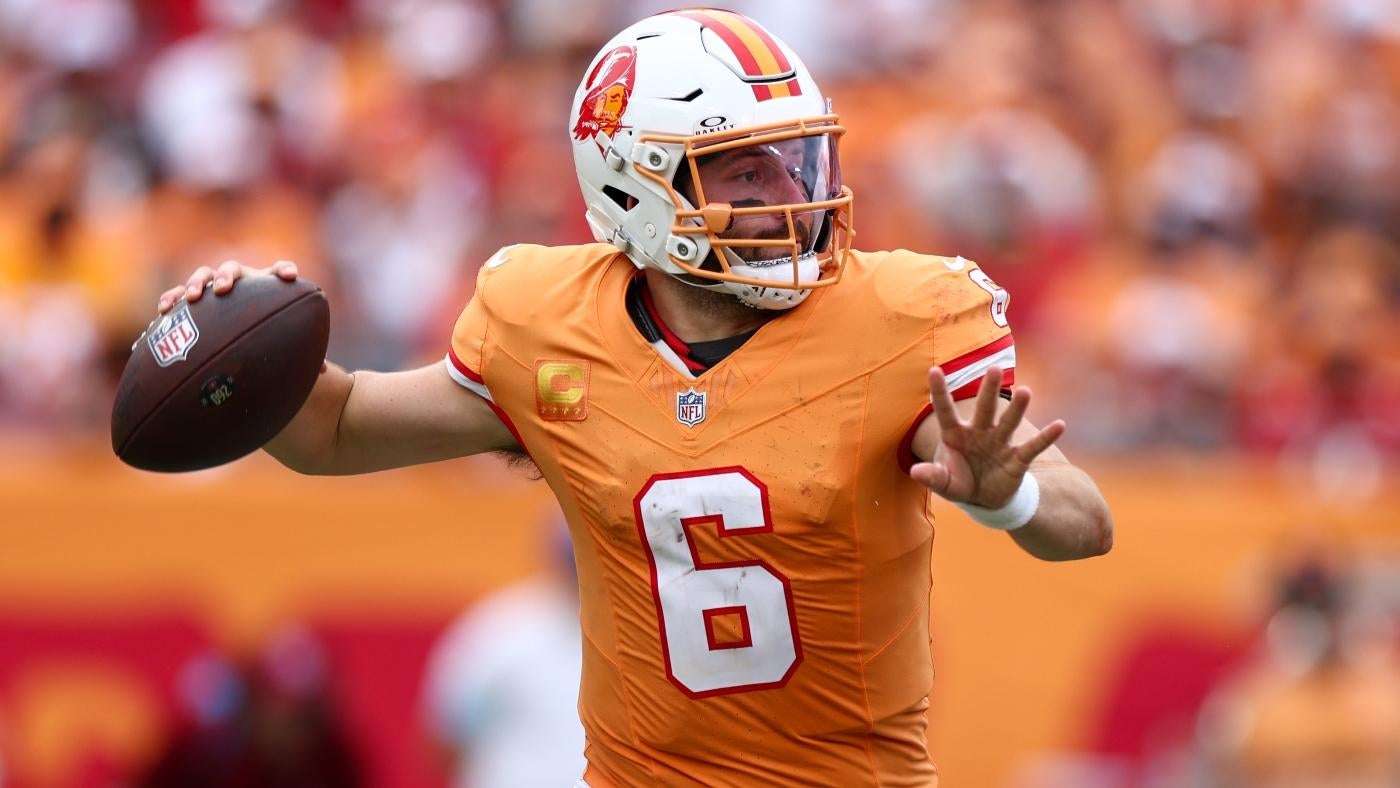 NFL player props, QB, RB, WR betting picks, Week 12, 2024 AI prop predictions, odds: Mayfield tops 1.5 TDs