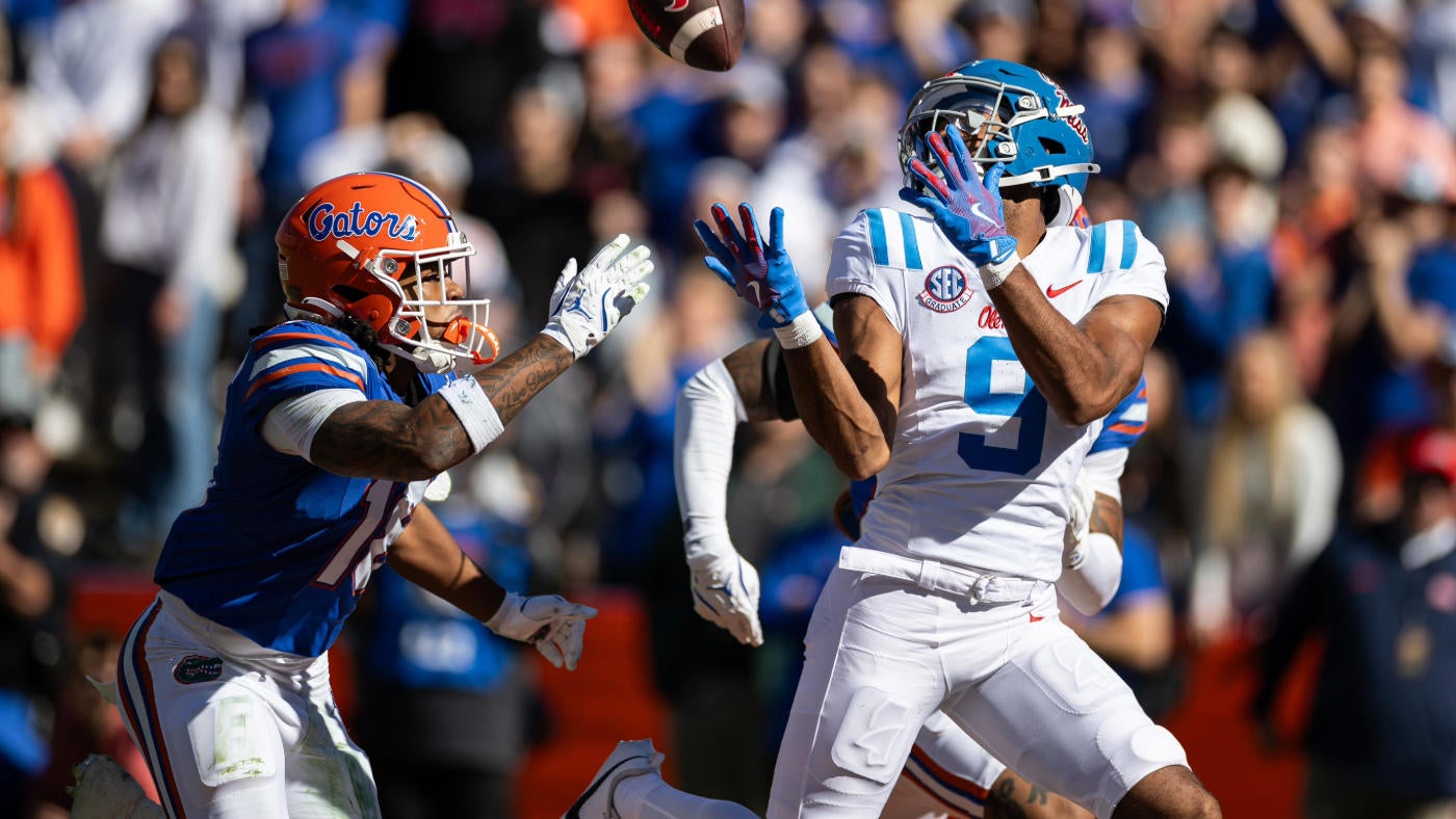 Ole Miss wide receiver Tre Harris exits Florida game with apparent injury