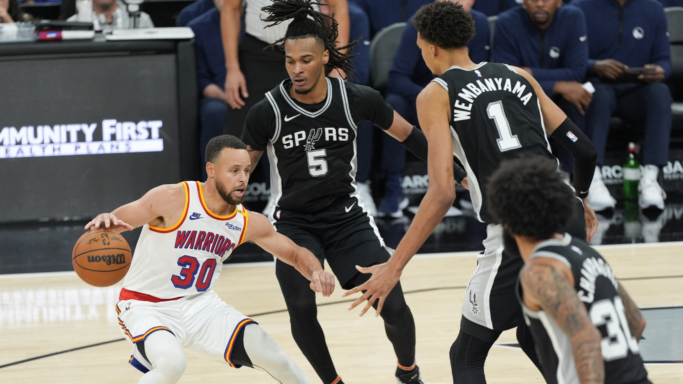 Victor Wembanyama, Stephon Castle provide glimpse into Spurs' future in upset vs. Warriors, Stephen Curry