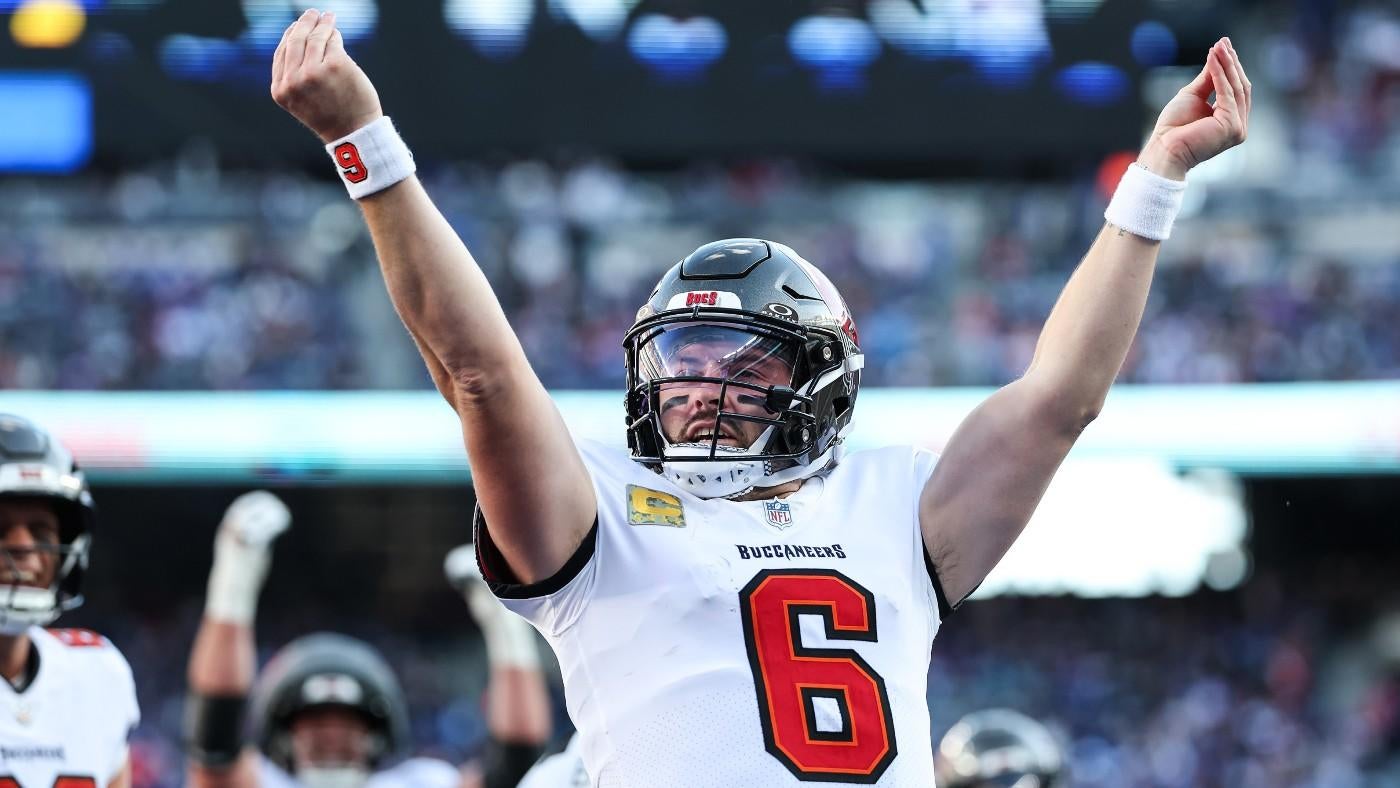 WATCH: Buccaneers' Baker Mayfield mocks Tommy DeVito celebration after rushing TD in blowout vs. Giants