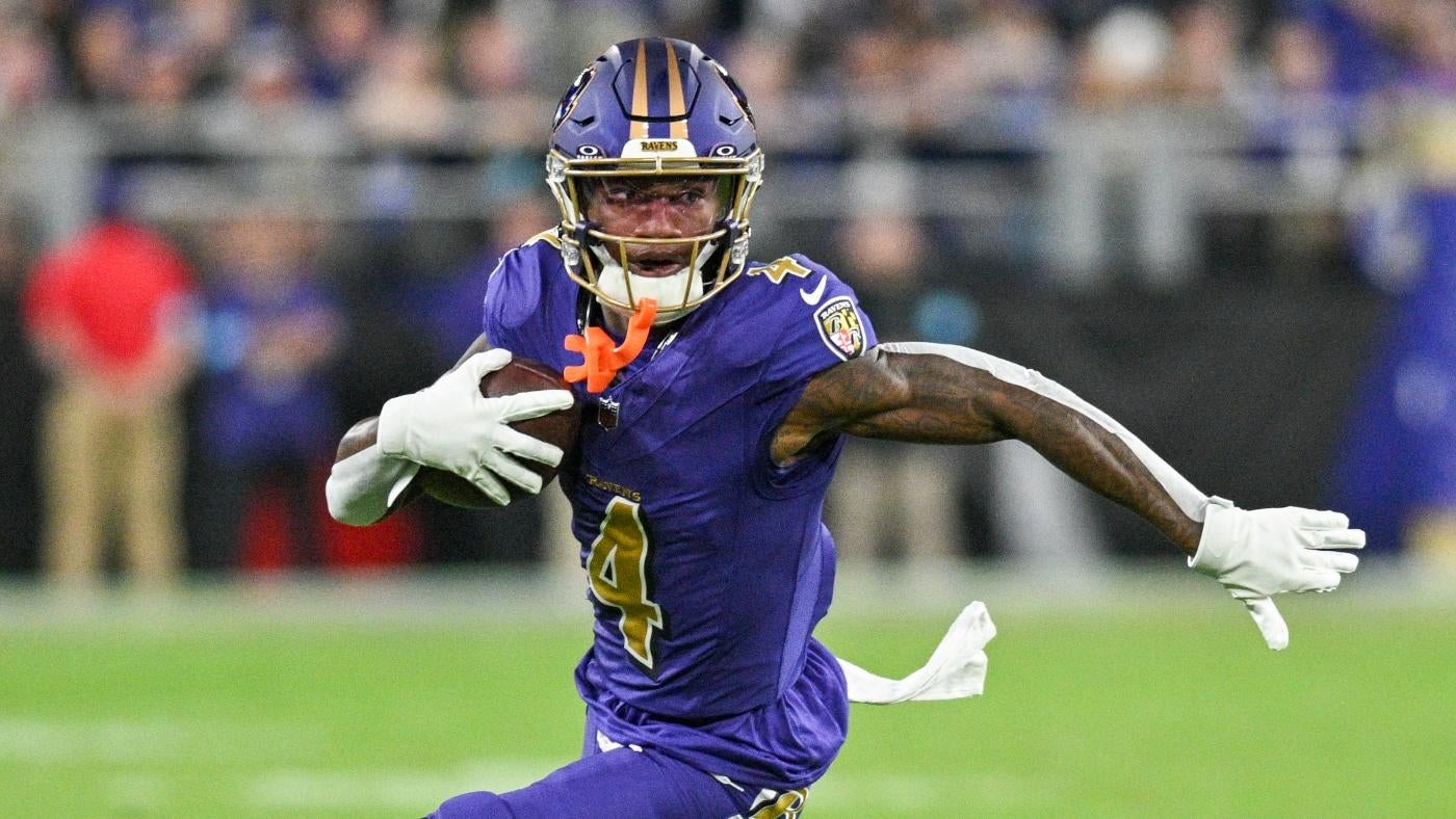 Chargers vs. Ravens NFL props, AI prediction and Monday Night Football SGP picks: Zay Flowers under 58.5 yards