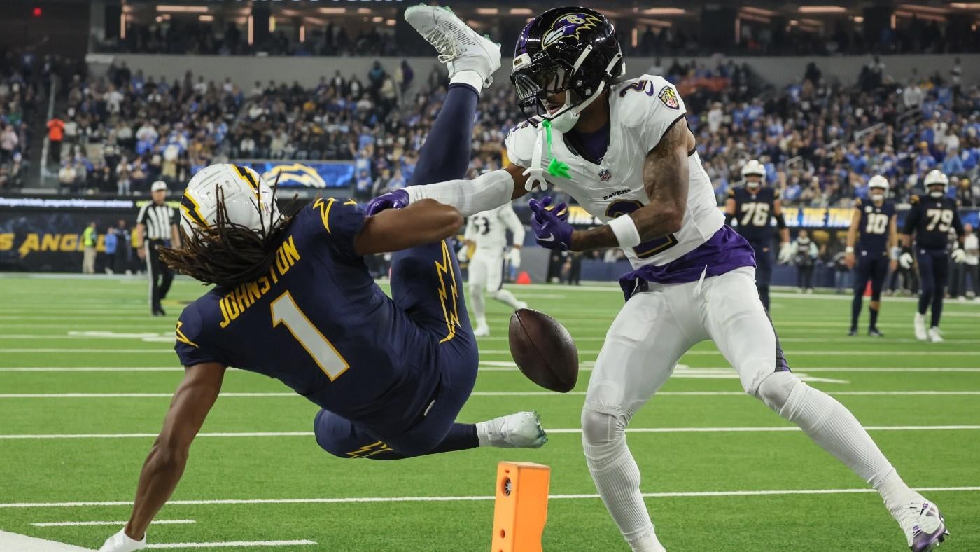 Quentin Johnston's case of the dropsies: Justin Herbert defends Chargers WR after nightmare game vs. Ravens