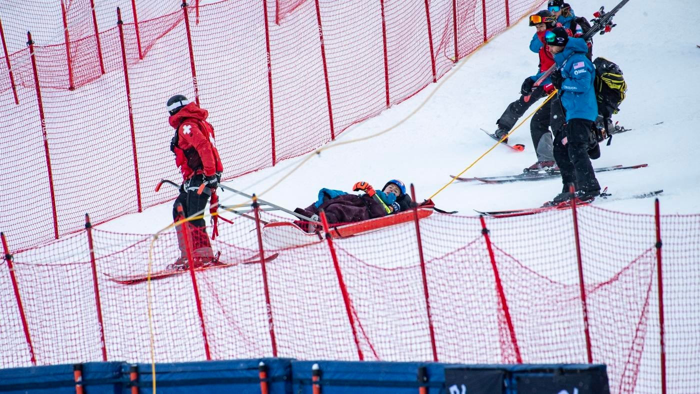 Mikaela Shiffrin in good spirits after avoiding serious injury during nasty crashing in pursuit of 100th win