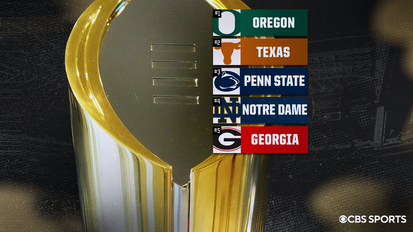 College Football Playoff Rankings: Oregon holds on top, Georgia rejoins top five, Alabama in projected field