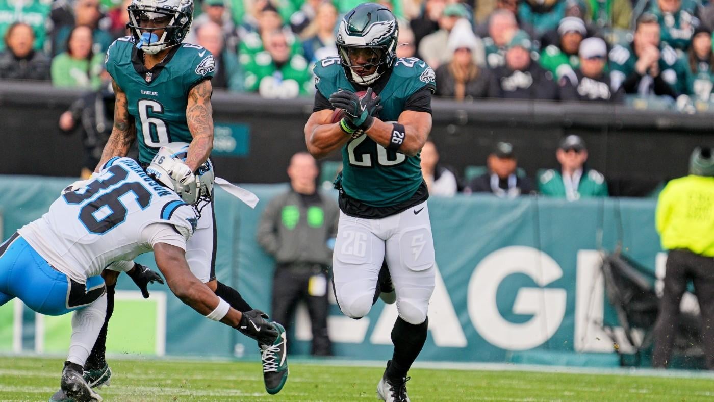 Eagles' Saquon Barkley is chasing a Super Bowl; he may set the NFL single-season rushing record in the process