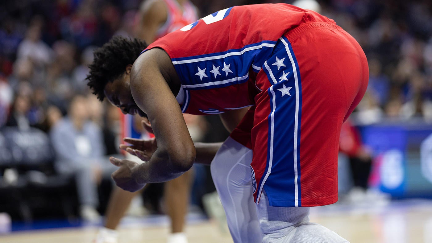 Joel Embiid exits loss to Pacers after hit to face as Sixers' season from hell continues