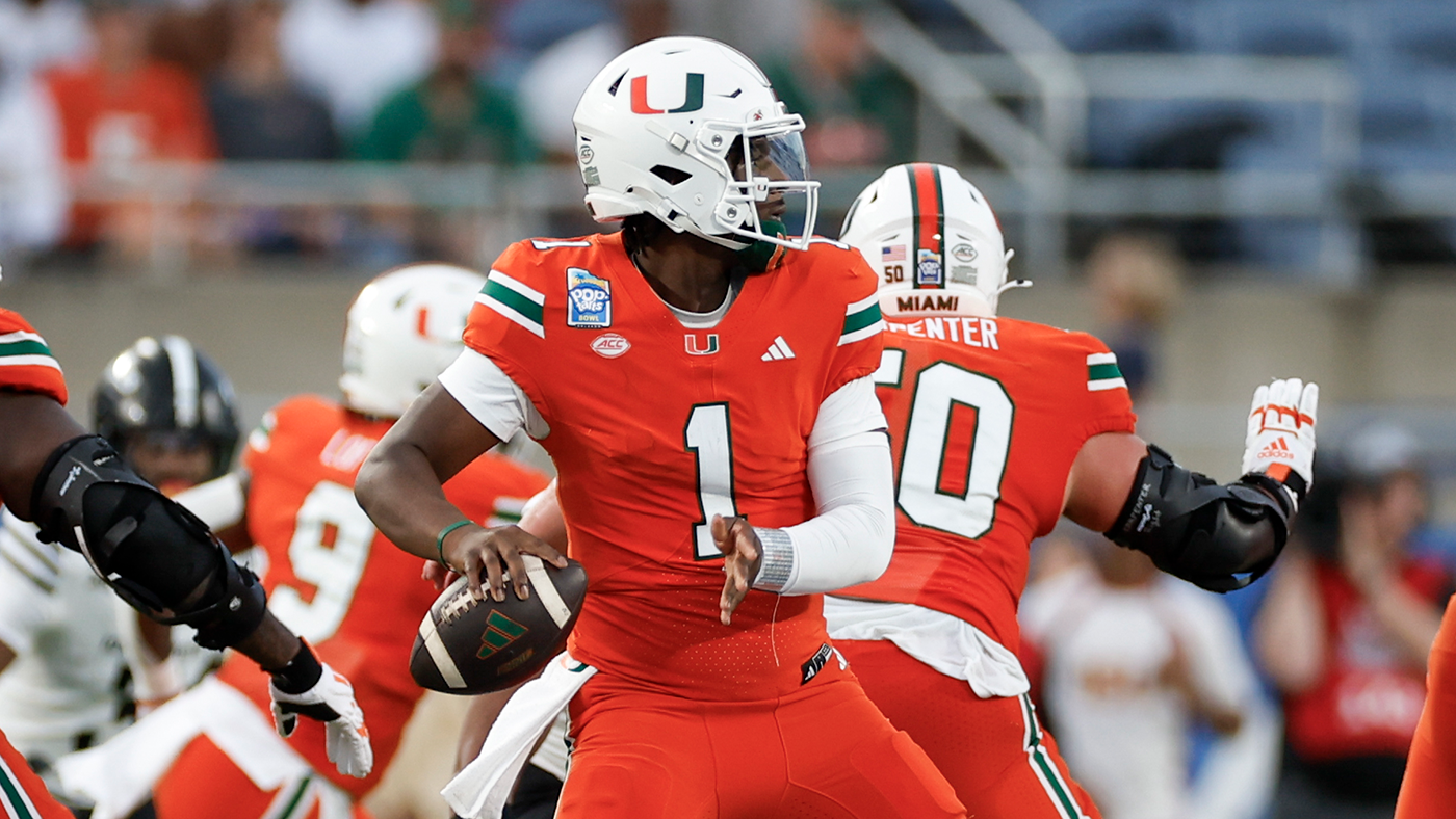 Why did Miami QB Cam Ward only play one half in Pop-Tarts Bowl? Mario Cristobal opts to keep decision private