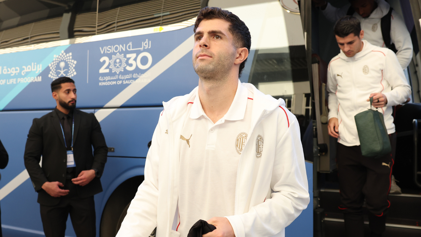 Christian Pulisic returns for AC Milan in Super Cup semifinal against Juventus; Weston McKennie also starts