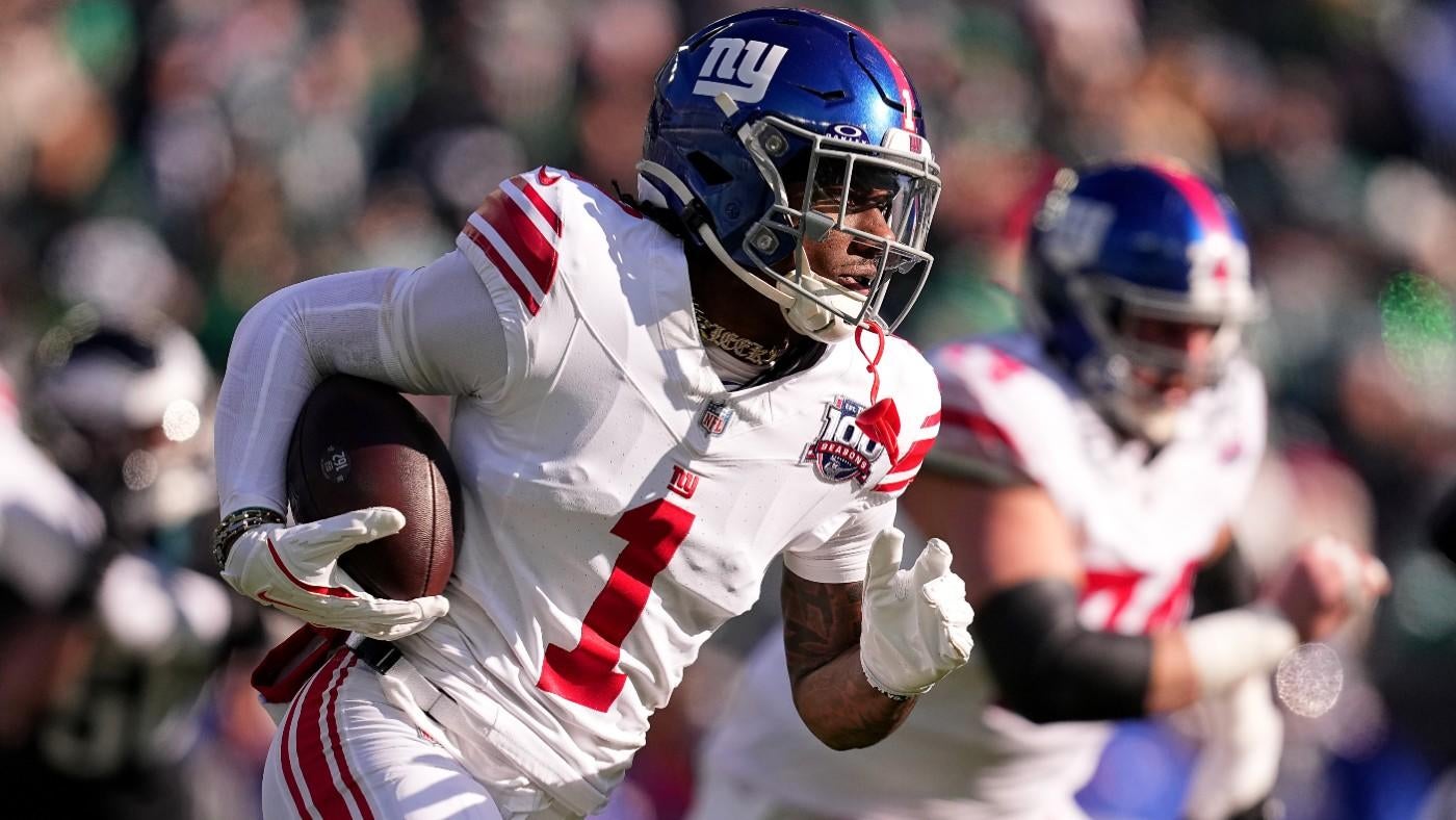 Rookie Malik Nabers sets Giants' single-season record for catches vs. Eagles in Week 18