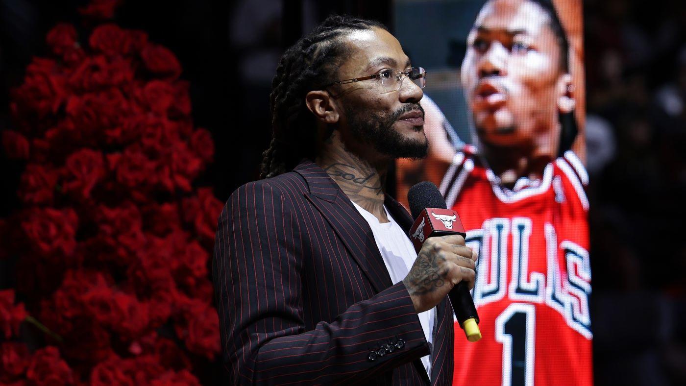 Bulls honor Derrick Rose in emotional halftime ceremony: 'Thank you, Chicago, for forcing me to be great'