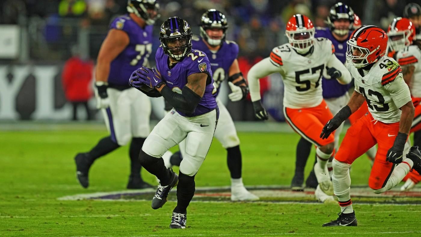 Derrick Henry ties Jim Brown in NFL record book, helps Ravens secure AFC North title on 31st birthday