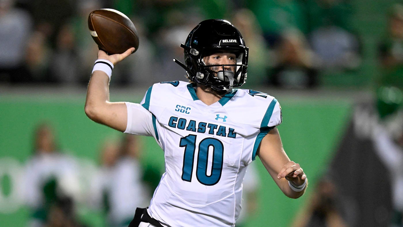 Coastal Carolina hires Grayson McCall to staff: Three-time Sun Belt Player of the Year returns as analyst