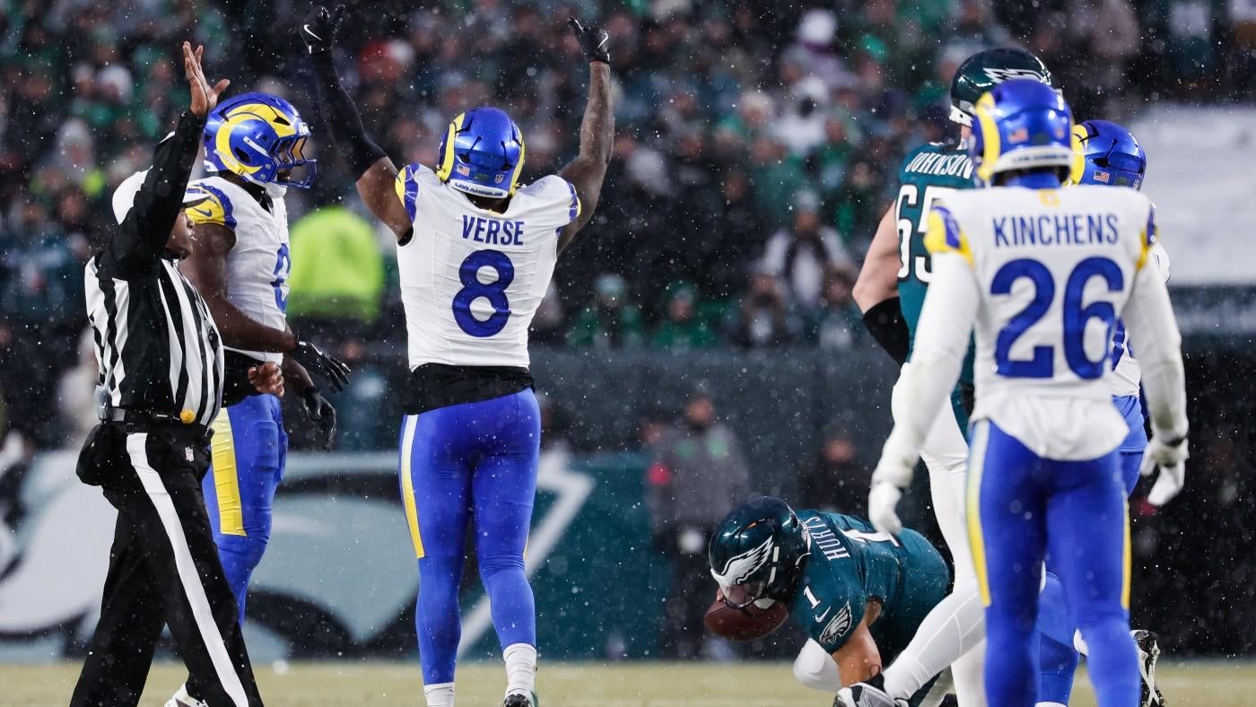 Rams' Jared Verse backing up his 'I hate Eagles fans' comments with impressive playoff performance