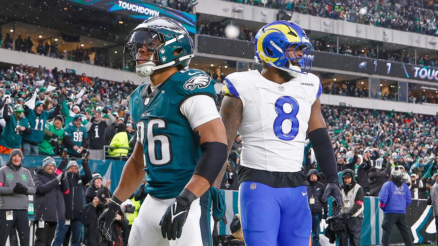 NFC divisional round: Eagles' Saquon Barkley runs into NFL history books with second 200-yard game vs. Rams