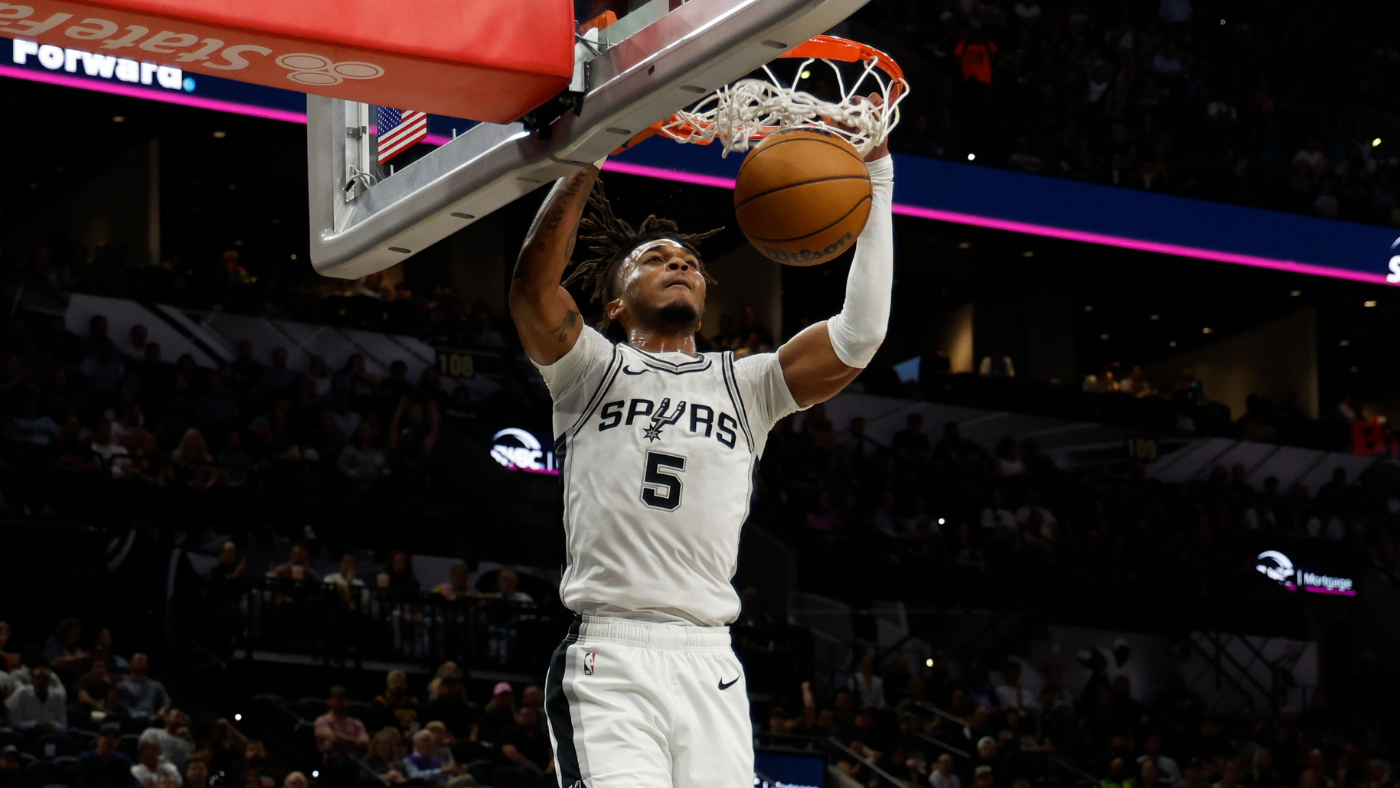 Spurs rookie Stephon Castle becomes first player to commit to 2025 NBA Slam Dunk Contest, per report